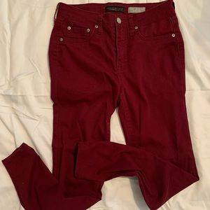 Red jeggings